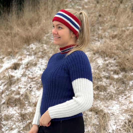 The NorthWay Sweater + Headband Oppskrift